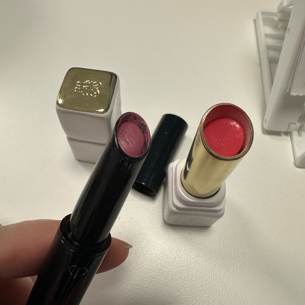 Guerlain and cle de peau Luxury Pink and Red Lipstick Set